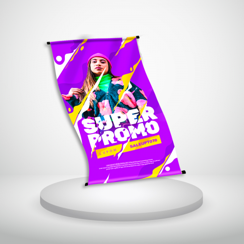 Banner Com Tubete 2880 dpi ( 1,20m Alt X 0,80m Larg )