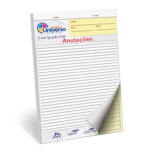 Bloco Autocopiativo | 15x21cm | 4/0  |  25x4