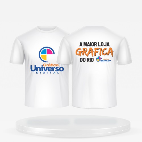 Camisa Algodão 30.1 PREMIUM | Personalizada em DTF A5/A5 | Frente e Costas