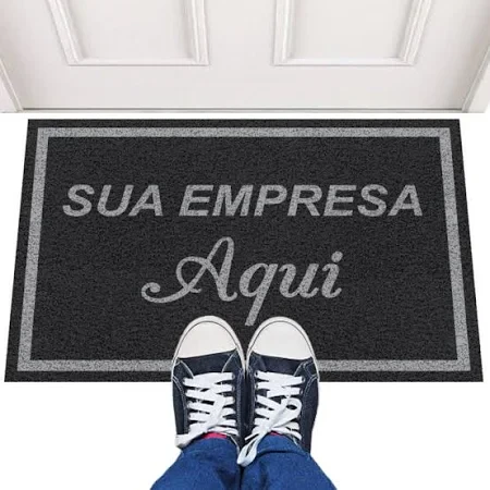 Tapete tipo Capacho Vinil | 40x30 cm | Personalizado 6mm